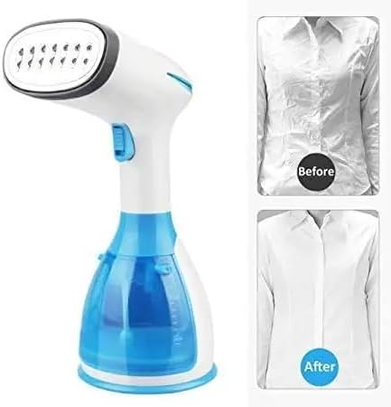 HomeRemedy Clothes Steamer, Garment Steamer 2 in 1 Handheld Fabric Steamer Wrinkle Remover Steam Cleaner with Fast Heat-up Function for Home and Travel, 1400W 250 pcs